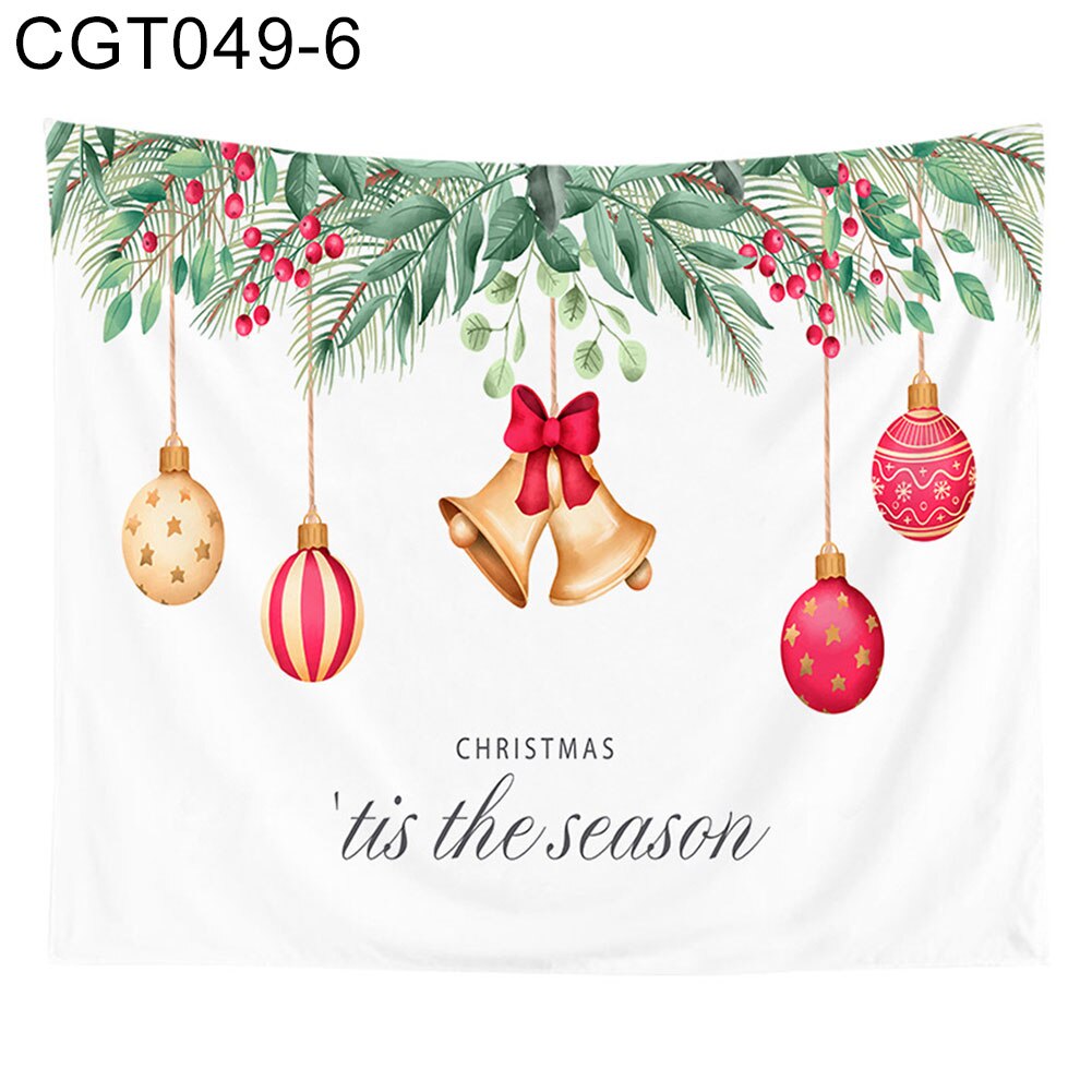 Snemand træ print væg gobelin juledekoration tæppe vægophængning gobelin dug tæppe baggrund stof gobelin: Kgt 049 6