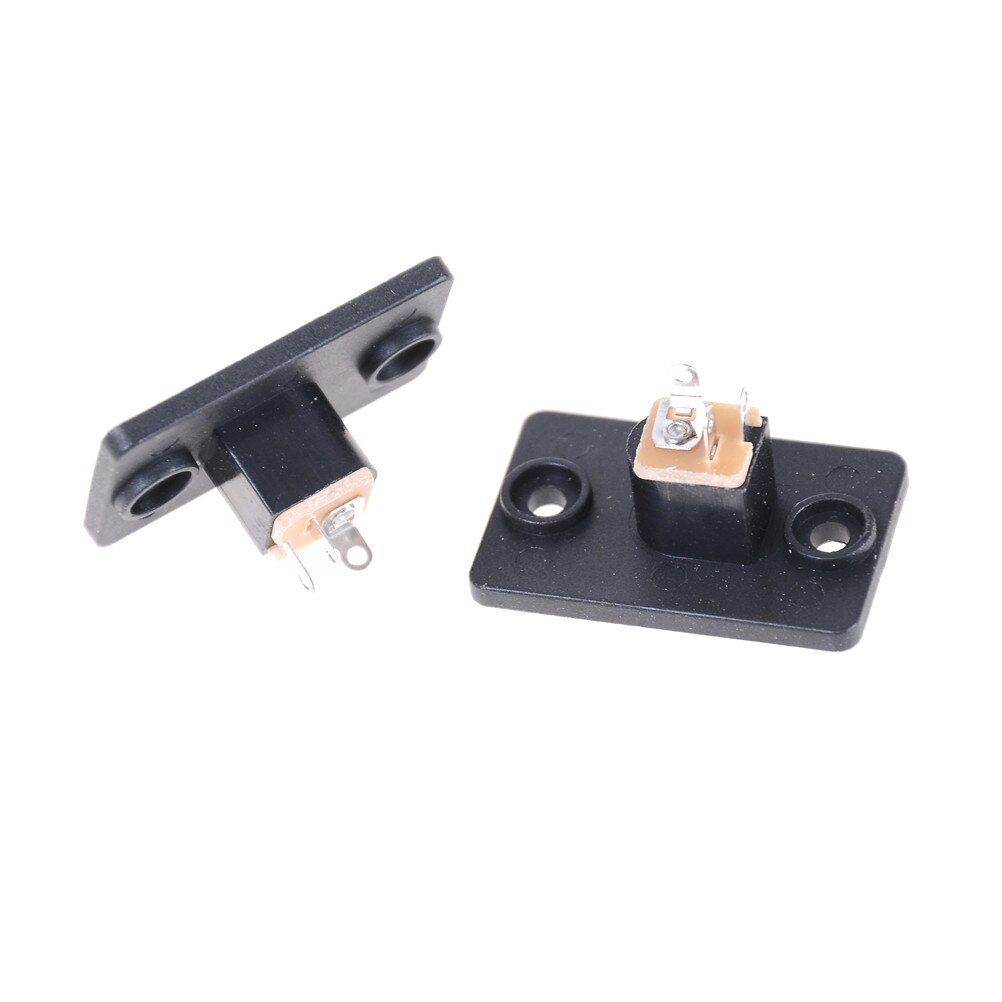 10PCS 5.5 X2.1mm Black Female Socket Panel For Barrel Jack Plug DC 12V Power Connector