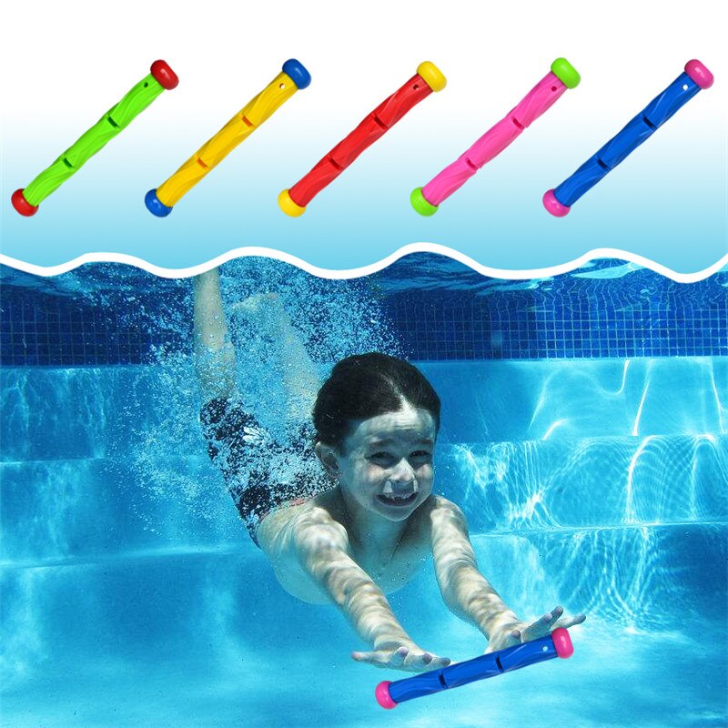 5pcs/set Underwater Toys Dive Stick Children Summer Outdoor Sports Toys Swimming Pool Beach Funny Games