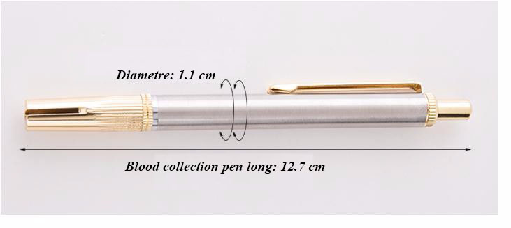 Chuck bloodletting stainless steel continuous point puncture tab collateral stasis blood leakage cupping blood collection pen