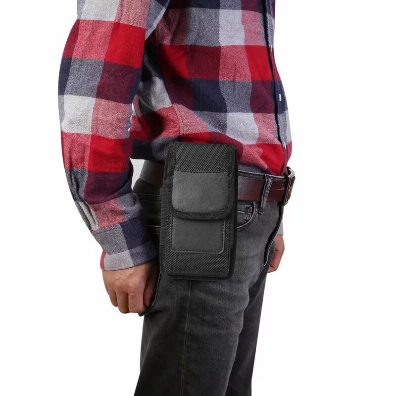 6.44"For Vivo V20 Case Belt Clip Holster Universal Phone Bag Oxford Cloth Card Pocket For Vivo V 20 V2025 Pouch Shockproof Purse