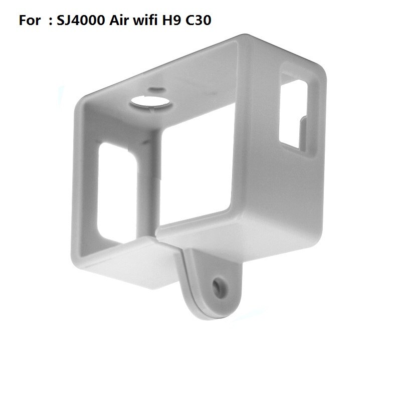 Clownfish capa protetora para câmera sjcam sj5000, acessórios de proteção com armação de proteção para sj4000 sj9 soocoo c30 eken h9: SJ4000 C30 H9 white