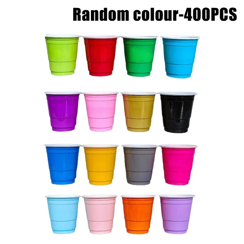 Copos plásticos descartáveis, 50-400 peças, mini copos multicoloridos para festa, churrasco, festa de natal, degustação, acampamento, piquenique: Vermelho