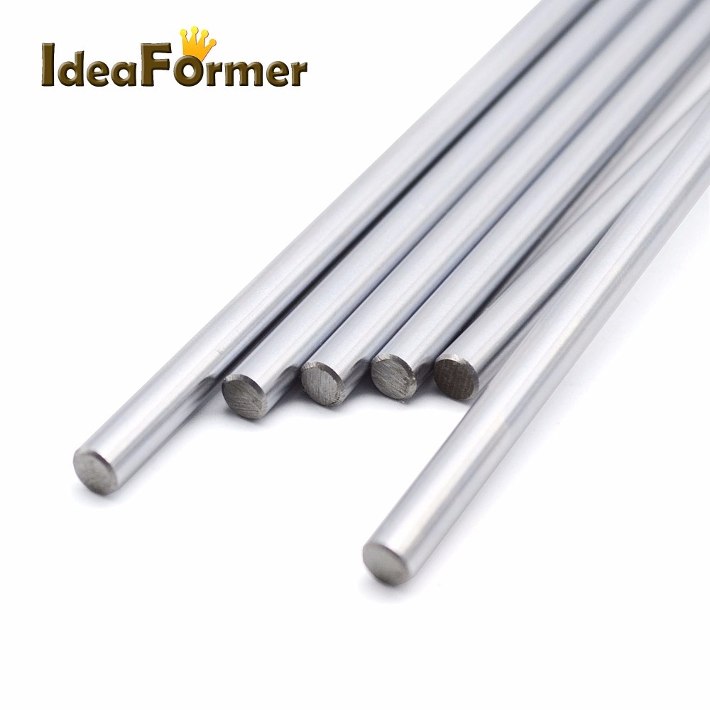 3D Printer Parts Smooth Shaft Rod Optical Axis Multiple Length Option 200 300 400 500mm CNC Chromed stainless steel Diameter 8mm