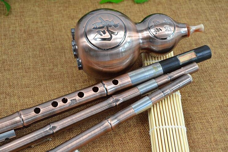 Trzy Tony Hulusi flet miedziowanie ABS gurda Flauta odporny na uderzenia Dampproof tykwa flet Hulusi Ludowy instrument flet Hulusi
