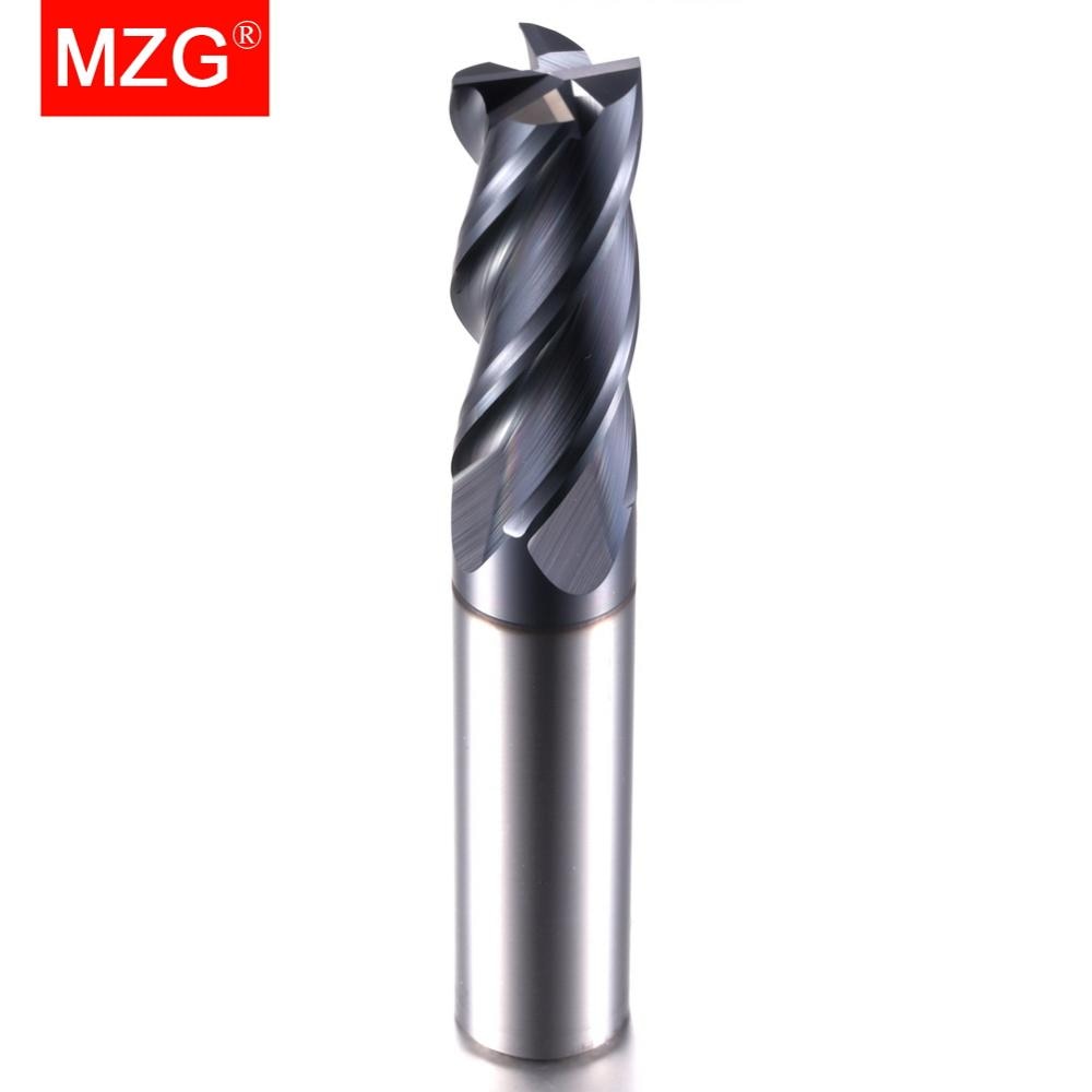 Mzgcutting 1 st hrc 50 4 flöjt 14mm 16mm 18mm 20mm legering hårdmetallfräsning volfram stål fräs slutkvarn
