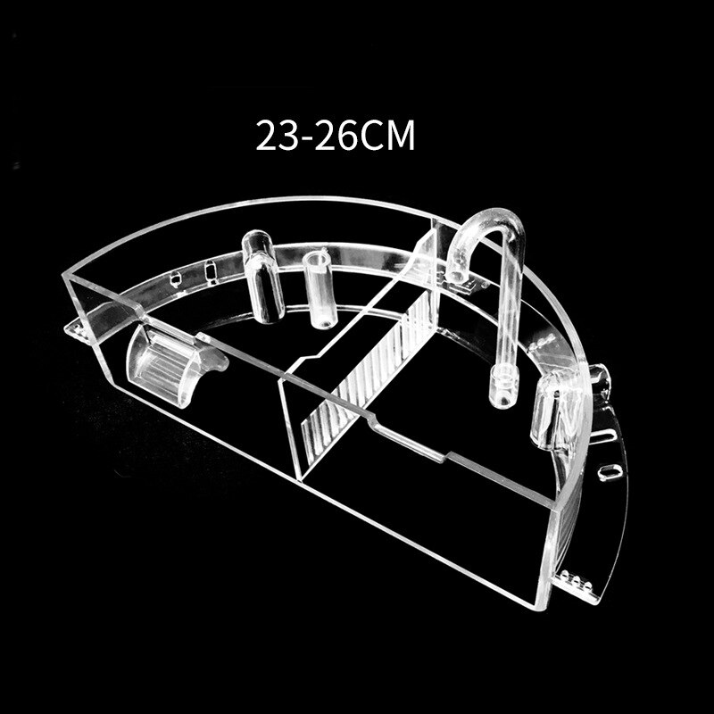 3 in 1 Aquarium Filter Kasten Externe Acryl Externe Hänge Wasserfilter Aquarium Filter Kasten für Runde Fisch Panzer zubehör: L