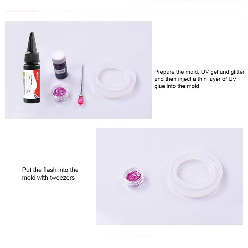 UV Resin Glue Ultraviolet Cure Gel Fast Curing Hard DIY for Jewelry Making Crafts BM88