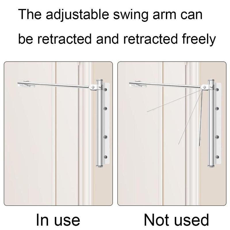 Rated Steel Useful Mounted Closer Fire Hardware Door Adjustable Stainless Surface Single Closing Automatic Door Strength L7Y2
