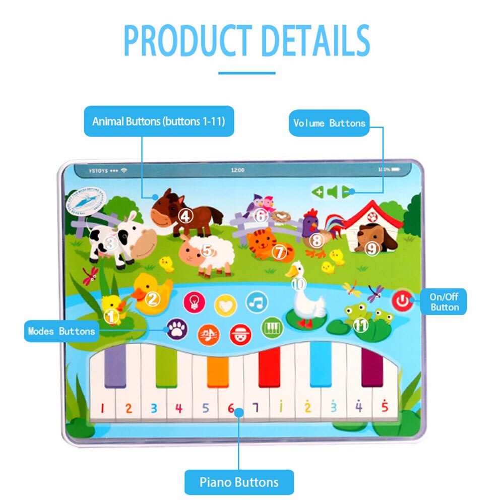 Fun Baby Learning Machine Sing Song Point Reading Touch Type Multi-functional Interactive Early Learning Computer