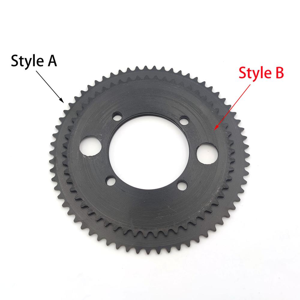 1 stk 25h 65t tannhjulskjedehjul 54mm til lommesykkel mini atv quad e-scooter sykkel motorsykkel del