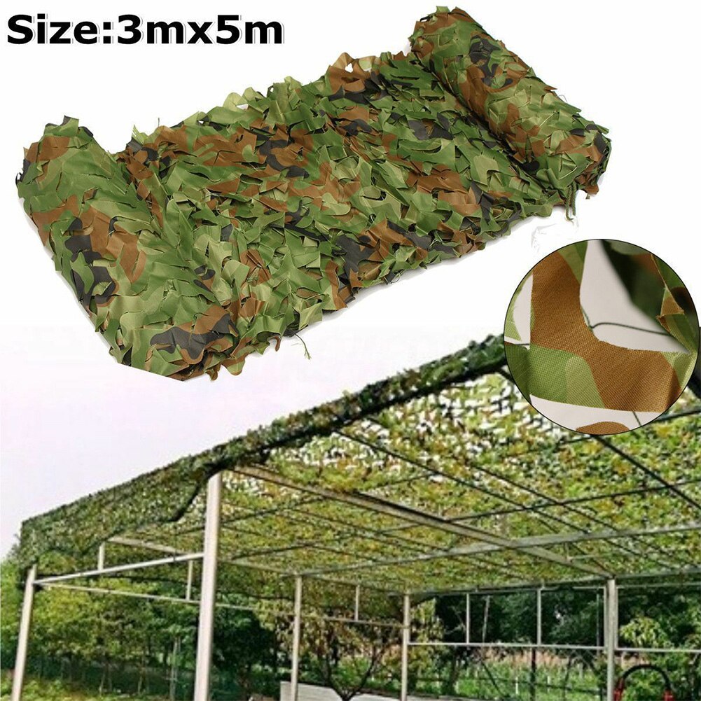 2 lag bærbar fiske bulk rull hage dekor utendørs campingfest dobbeltsidig solskjerming anti uv bil skog camo netting
