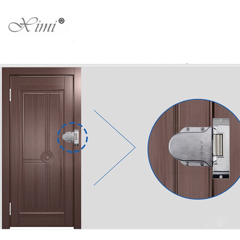 12V Wooden Door Lock Fail-safe Fail Secure Surface Mounted Electric Strike Lock For Door Access Control System