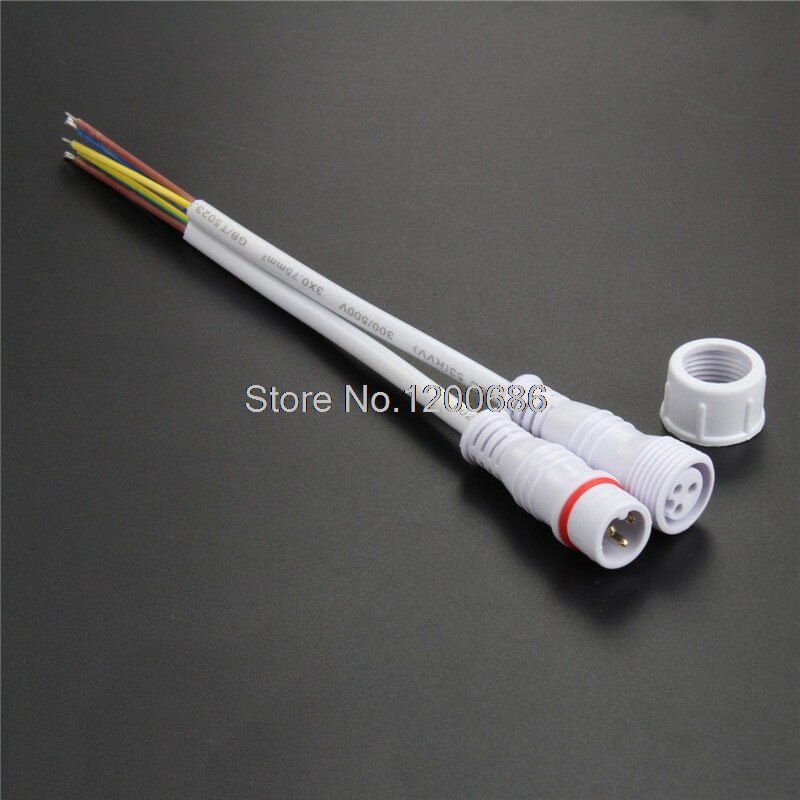 3PIN male and female docking plug waterproof connector waterproof docking connector wire harness