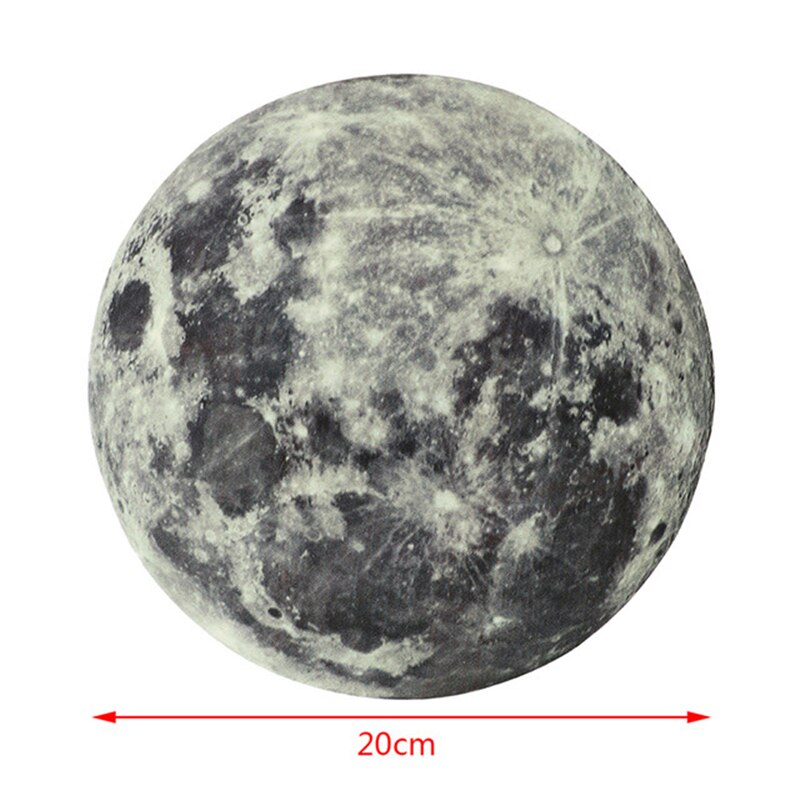 30cm Luminous Moon 3D Wall Sticker for kids room living room bedroom decoration home decals Glow in the dark Wall Stickers
