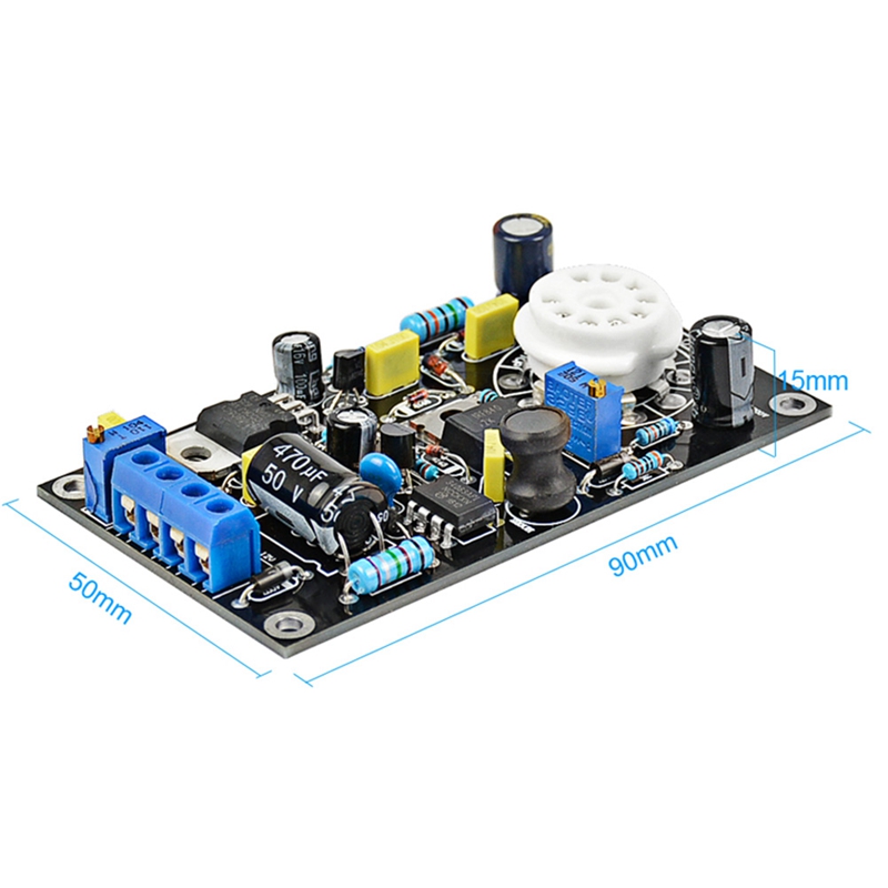 6E2 Tube Voorversterker Board Vacuüm Buis Drive Voorversterker Dac Audio Led Level Indicator Meter Vu Laagspanning