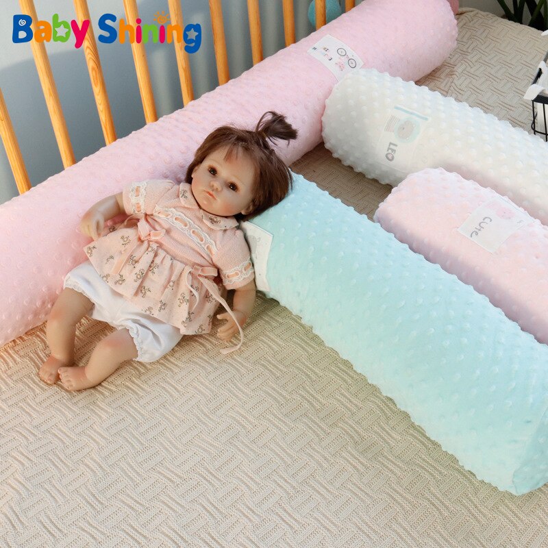 Beanie Velvet Cylindrical Bed Surrounding Baby Comforting Pillow Anti-falling Guardrail Crib Bed Fence Pillow for Pregnant Women
