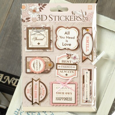 Diy 3d klistermærker scrapbog materiale metal cameo ramme sommerfugl blomst klistermærke fil album journalisering dekoration hobby håndværk: 14009
