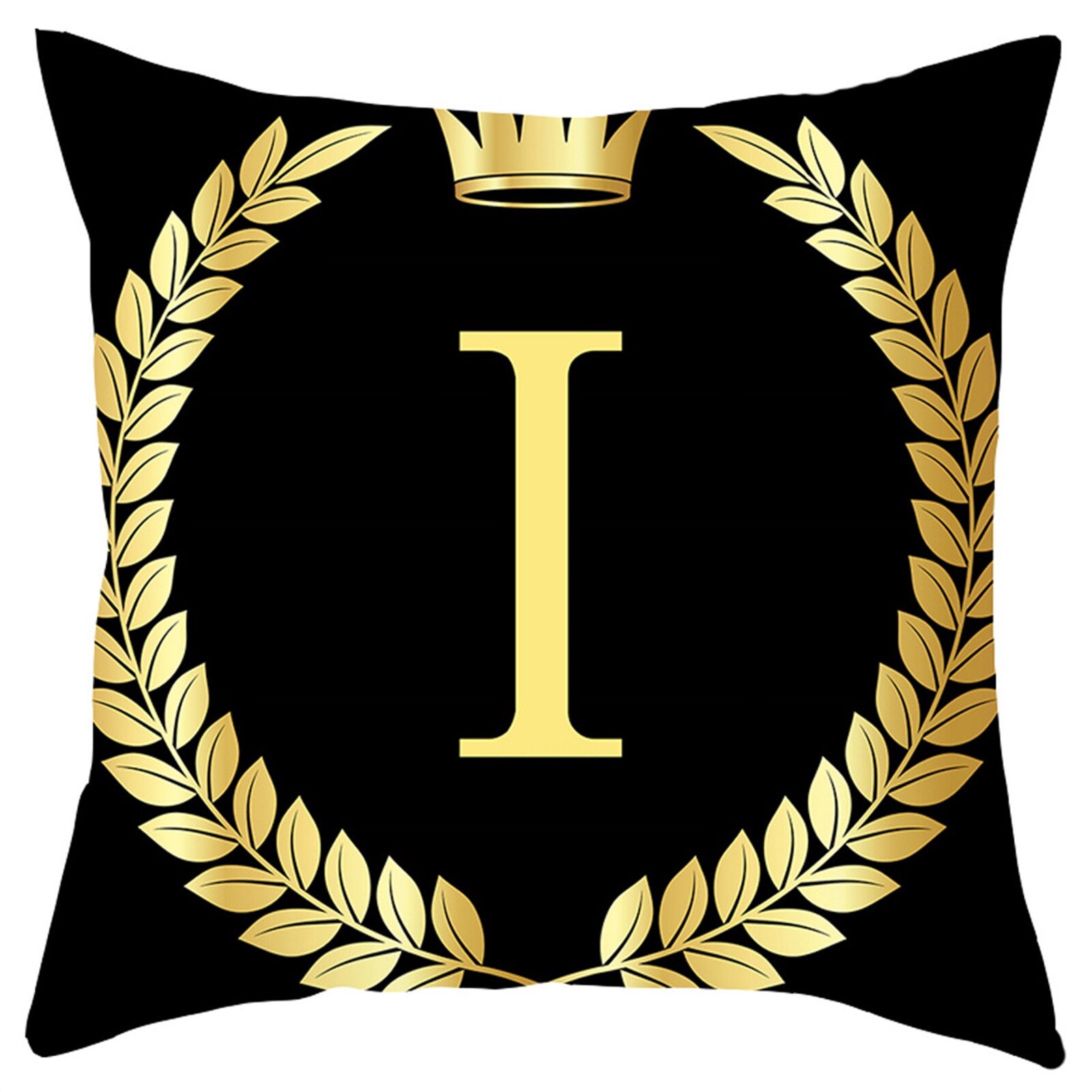 Oreillers anglais lettres peau de pêche housse de coussin maison canapé décoration taie d'oreiller décoratif canapé coussin: I
