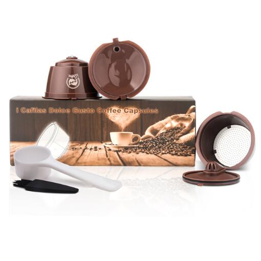 ICafilas Upgrade Dolci Gusto Capsule Crema Capsulas De Cafe &amp; Normal Verstion Recargables Reusable Coffee Capsula Latte Tool: Yellow