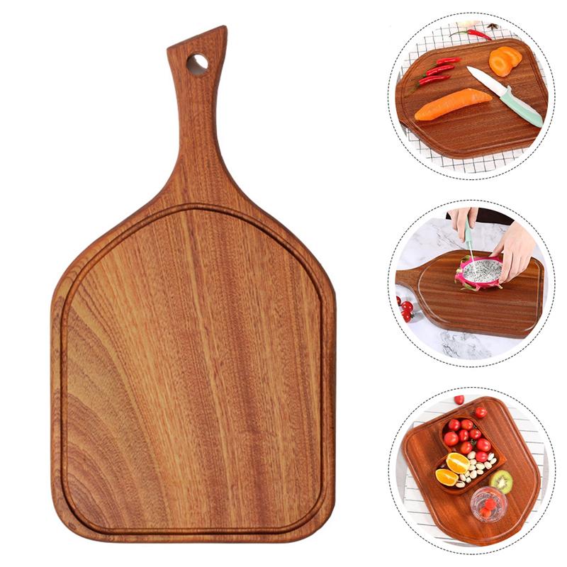 Steak Serving Tray Wooden Pizza Plate Food Tray Restaurant Serving Plate