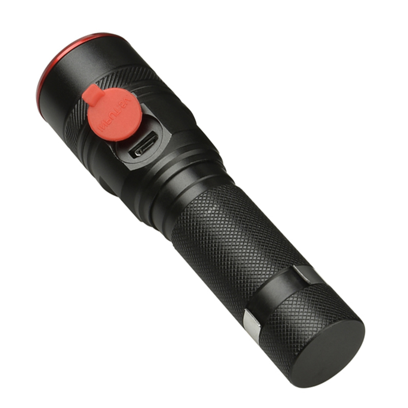 XM-L-linterna Led T6 recargable por USB, batería de 18650, 3000LM, de aluminio, resistente al agua, 3 modos, para ciclismo, Camping, Litwod