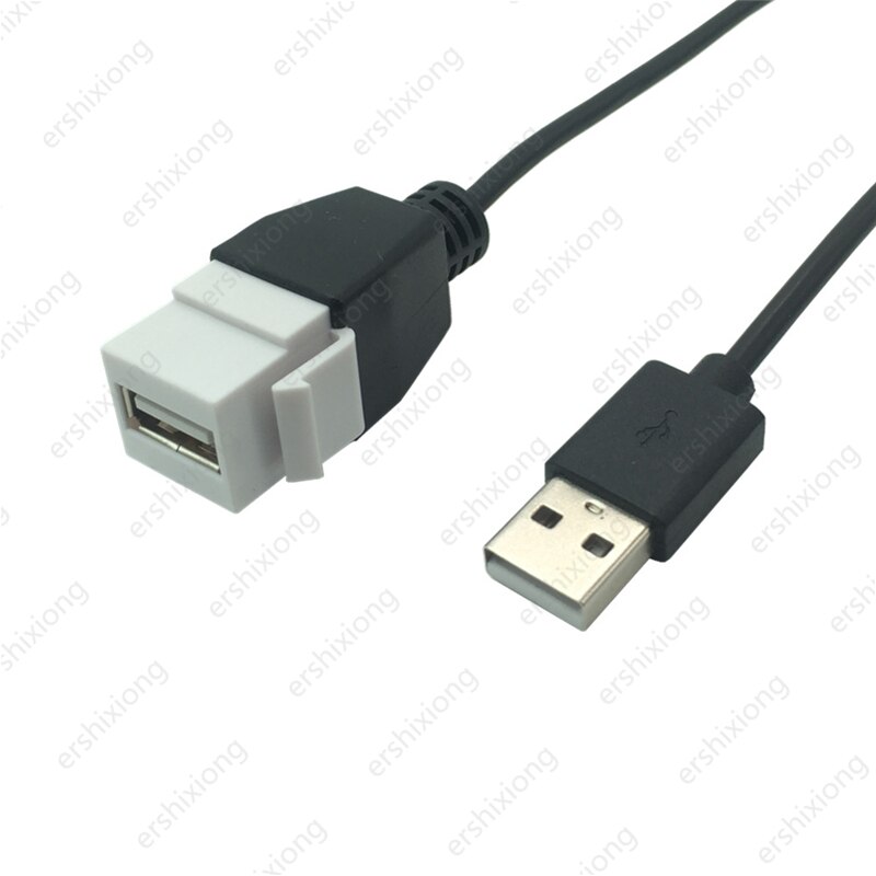 Keystone USB 2.0 Male to Female / Female to Female with 20CM short cable: USB AM