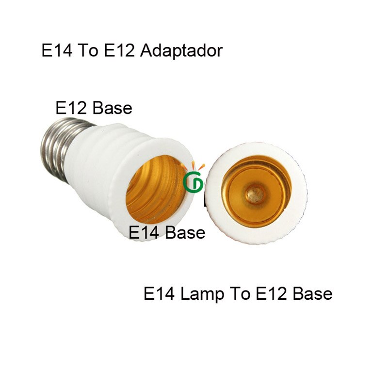 Adaptator E12 E14 Led Lamp Base 4 Stuks