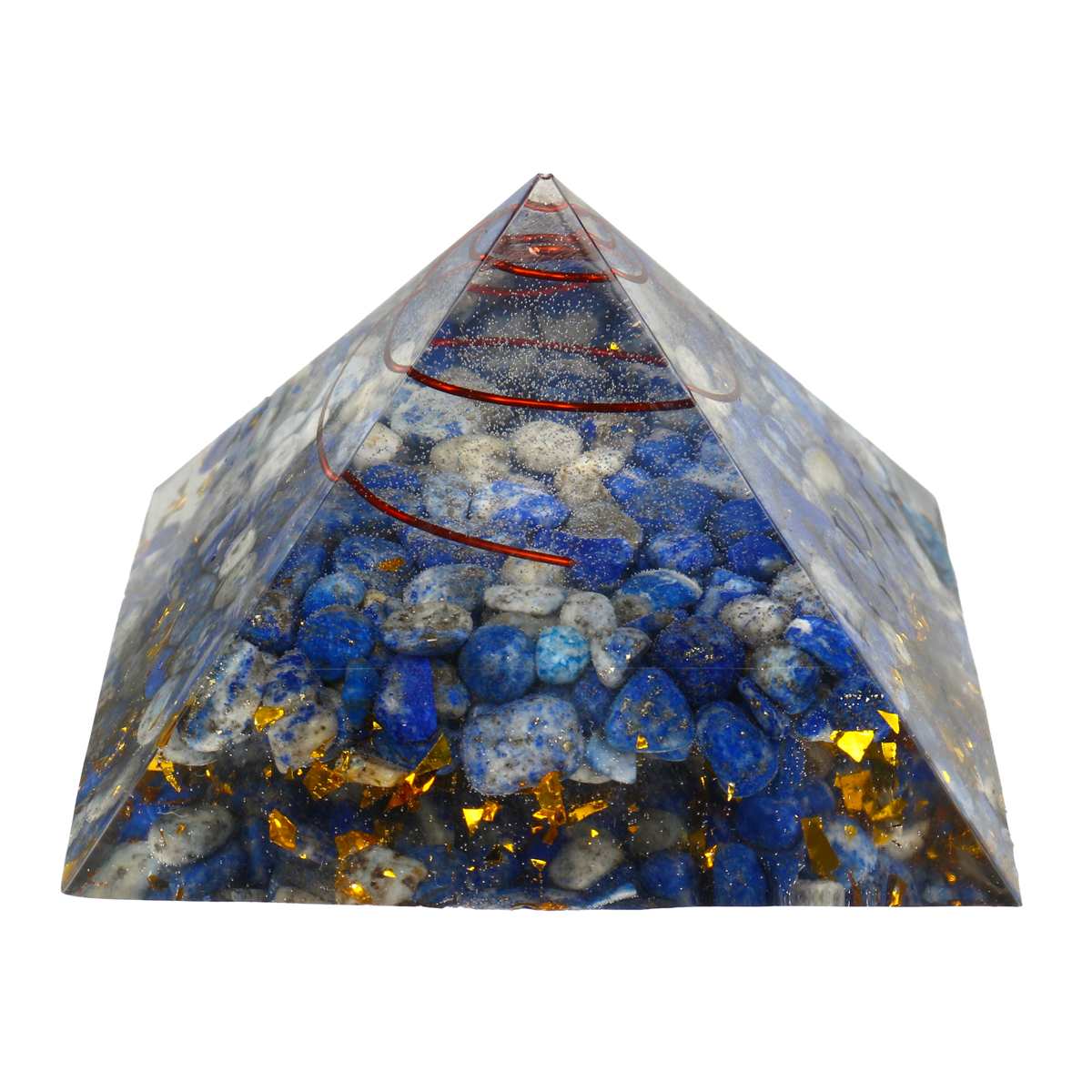7-7.5cm Orgonite Ajudar as Empresas A Melhorar A Fortuna Energia Cristal Natural Processo de Orgone Pirâmide Decoração Resina Presente Sorte