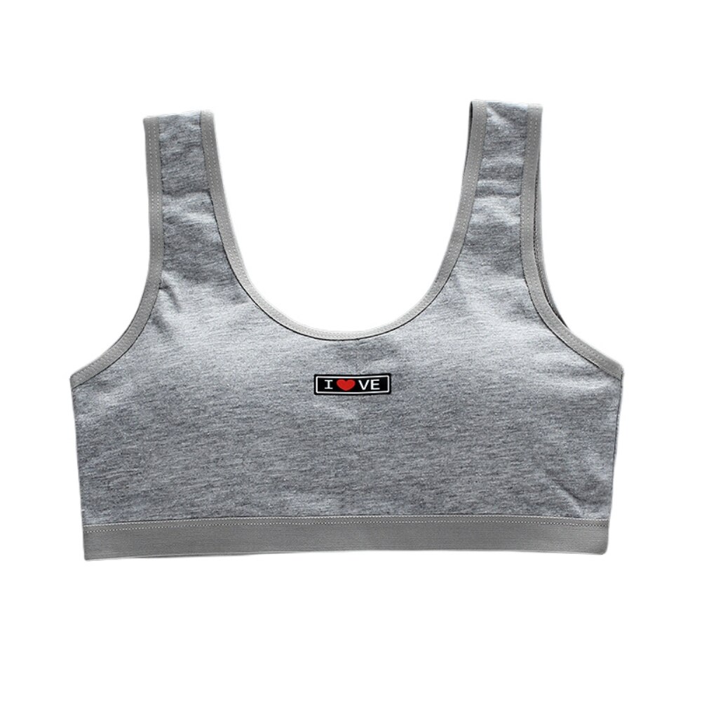Bobora Girls Sports Bra Kids Cotton Teenage Underwear Young Girl Training Bra Sports Student Thin Cup Teen Bra: H2