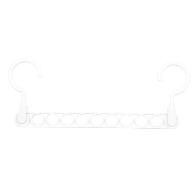 Vouwen Draaien Hanger Anti-Slip Multifunctionele Kleerhangers Haak Opbergrek Multi-Poort Droogrekken Closet Organizer Tool: white