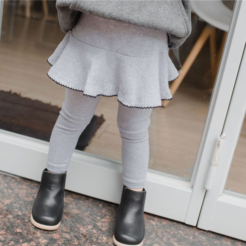 1-6T Peuter Kid Baby Meisje Kleding Lente Ruches Broek Rok Elegante Bandage Stretch Leggings Leuke Zoete Partij club Broek