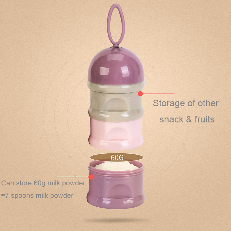 3 Layer Container for Mixture Bottle Feeding Baby Formula Breast Milk Power Storage Mix Dispenser babies Food Portable Kids Box