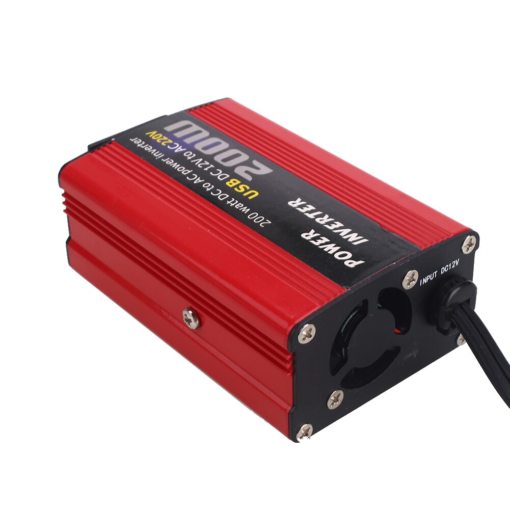 Premium Converter 12V DC To 220V AC Aluminium Alloy Adapter Home Car Inverter High Performance 50/60Hz Power Inverter