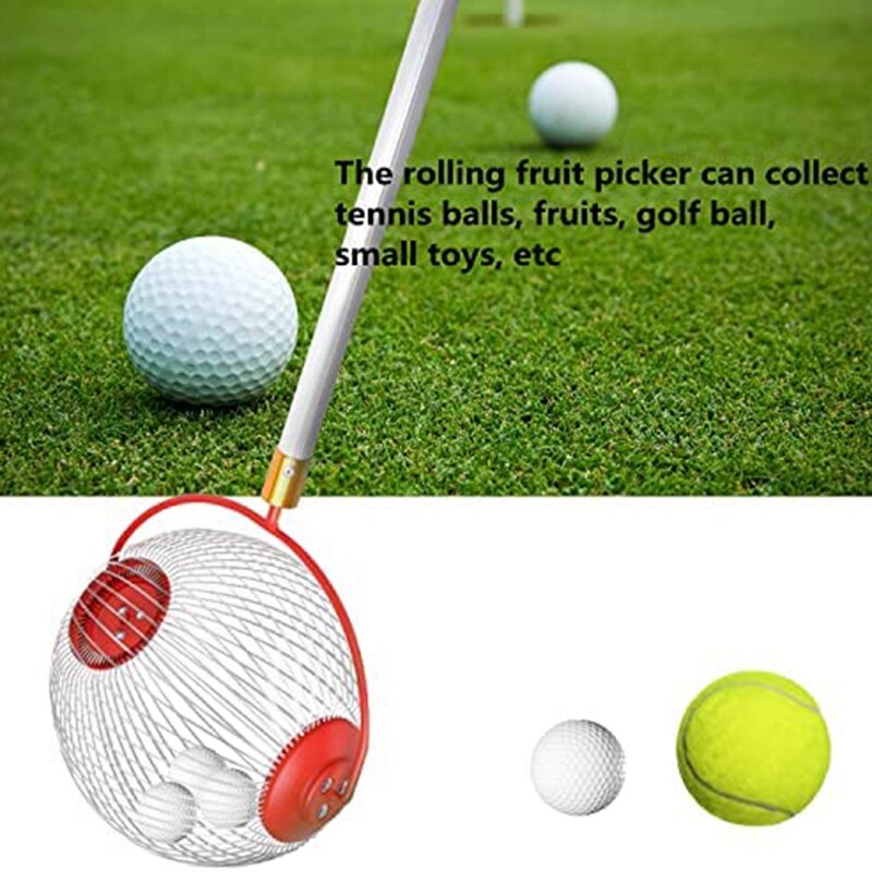 Nut Collector Tool Hickory Collector Rolling Nut Harvester Ball Pickup Nut Harvester Fruit Picker for Hickory Chestnut