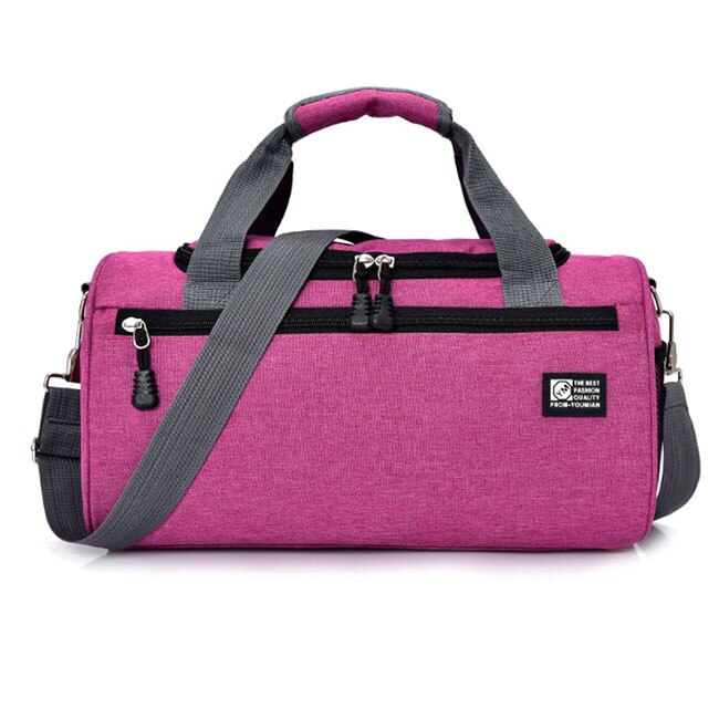 PORRASSO Reizen Duffle Bag Vrouwen Sporttas Uitbreidbare Holdall Grote Carry op Tas Gym Tote Bag Schoudertas voor Vakantie Sport Weekend, Grijs, L
