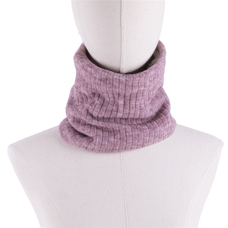 Unisex Winter Jongens Meisjes Vrouwen Mannen Warme Gebreide Sjaals Kids Fluwelen Elastische Uitlaten Kinderen Halswarmer Haak Baby Sjaal: pink