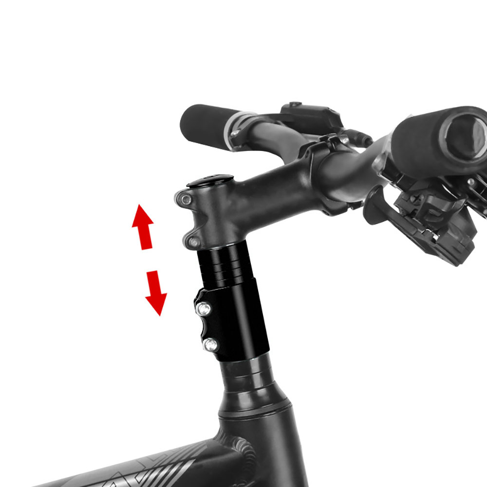 Adjustable Bicycle Handlebar Extender Aluminum Alloy Black Bike Fork Extender MTB Mountain Rise Extender Outdoor Cycling Part