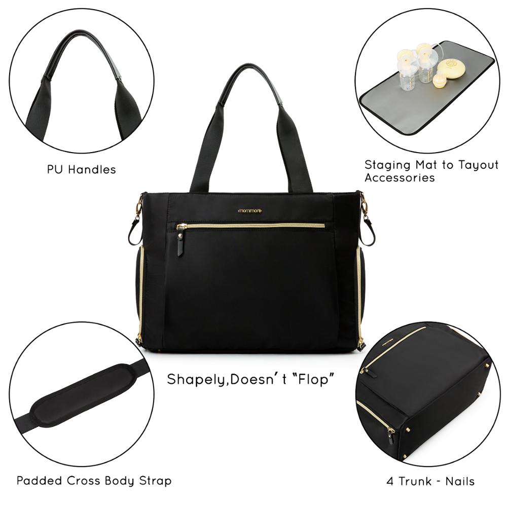 ECOSUSI Brust Pumpe Tasche Windel Tote Tasche für 15 Zoll Laptop Fit für Die Meisten Brust Pumpen Wie Medela, spectra S1, S2, Evenflo