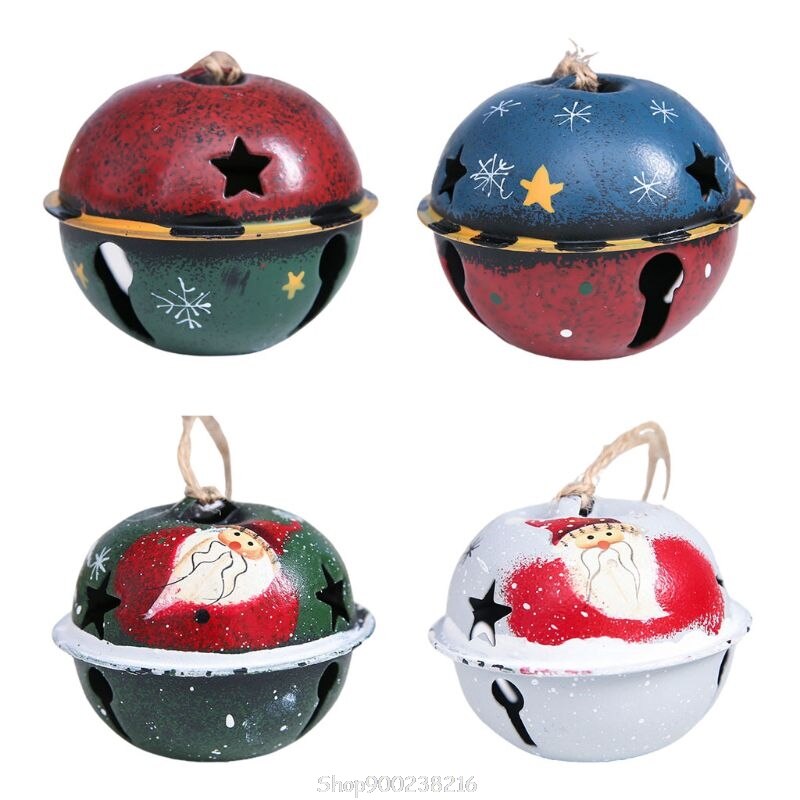 1Pc Christmas Bells Iron Kleurrijke Jingle Bellschristmas Taree Party Decoratie Hangers Diy Ambachten Au 20