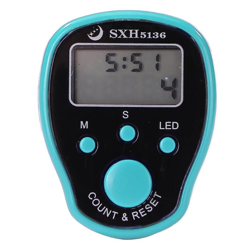 0-99999 pantalla LCD contador de dedos LED luminoso contador de Cuentas electrónico