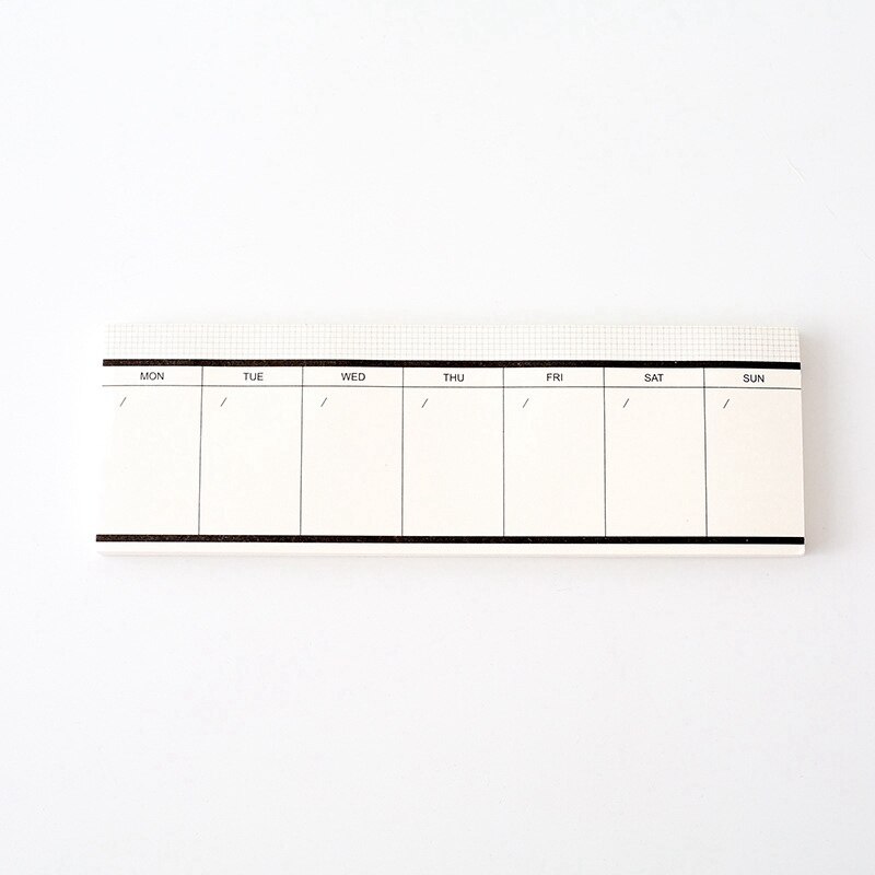 50 ark dagligt skema / ugentlig / månedlig planner notesblok teerbare noter dagsorden bog papir skole kontorartikler papirvarer: Design 3 as billede