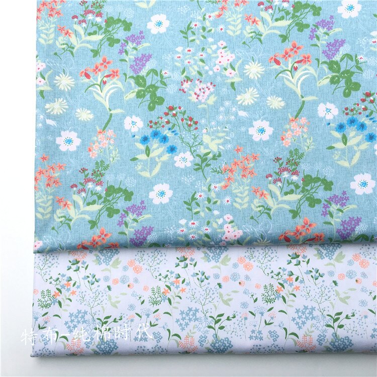 160x50cm Herb Leaf Floral Cotton Tissue DIY Sewing Craft Cloth Fabric Patchwork Quilts 160g/m