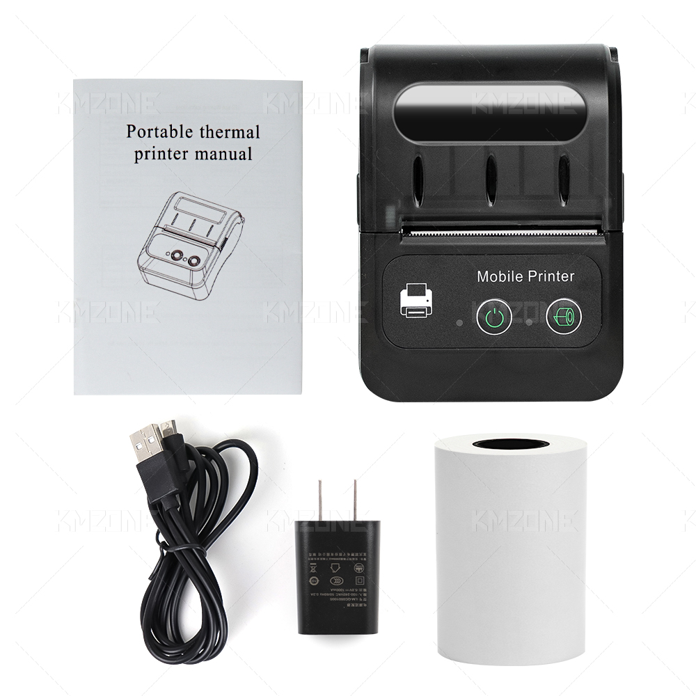 2inch Thermal Printer Portable Mini Inkless Printing Free Android &amp; iOS App Wireless Connected Bluetooth Printing Maker Machine