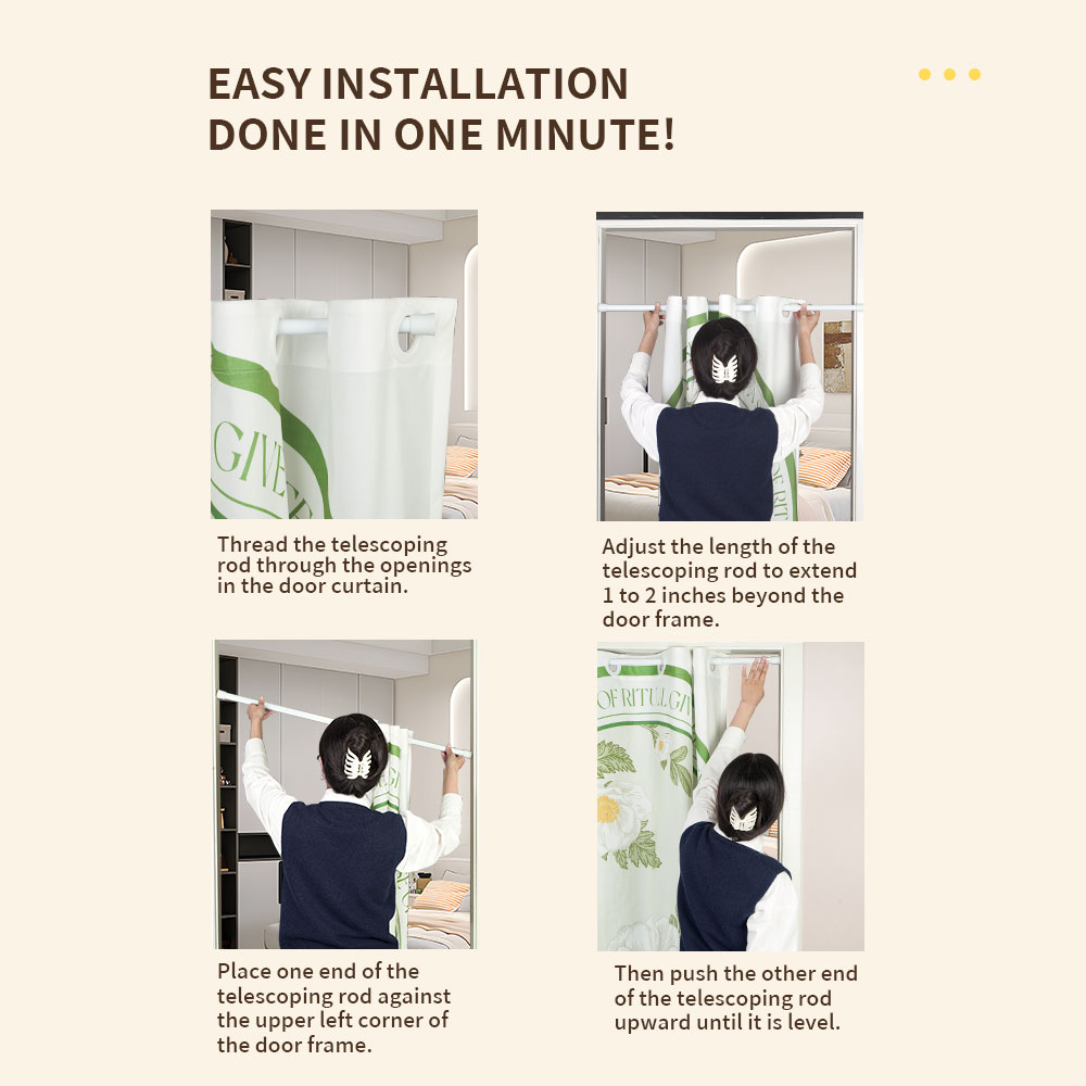 Rideau de porte imprimé en velours, coupe-vent et isolation thermique, adapté à la chambre à coucher, au salon et au couloir