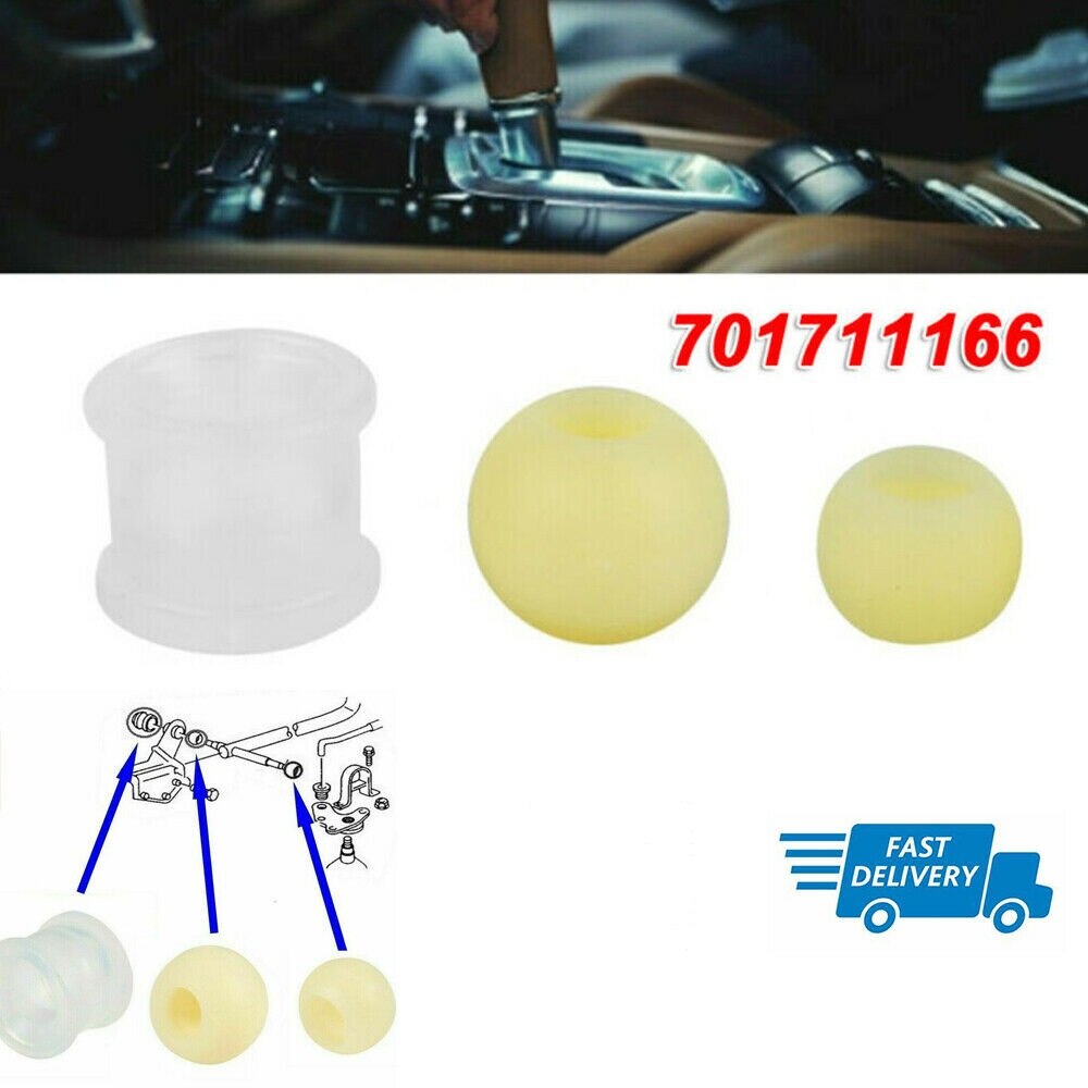 701711166 For VW T4 MK4 Transporter Gear Linkage Selector Repair Kits Bushes Car Accessories Interior Parts Car Products Auto: Default Title