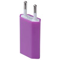 USB Travel Charger EU Plug AC 5 V for IPhone 4 4s 5 Wall Charger for Samsung Galaxy S3 S4 Note 3 Note 4 J25 USB Adapter: Purple