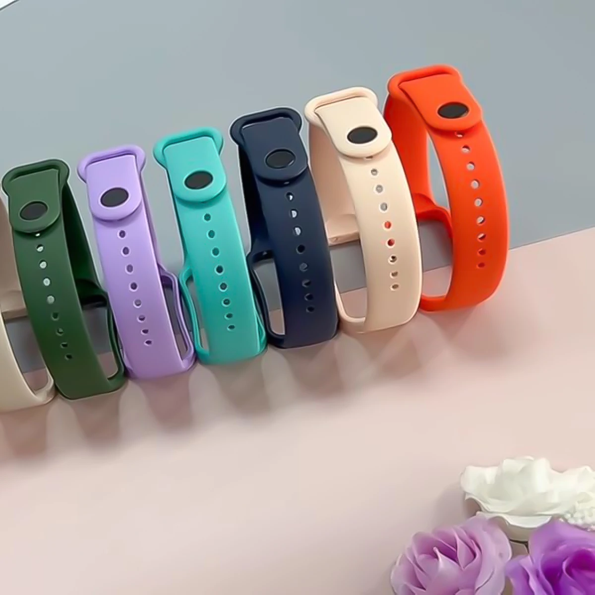 Silikon klokkerem til huami amazfit band 7 smartklokkerem armbånd soprt armbånd til amazfit band 7 remspenne