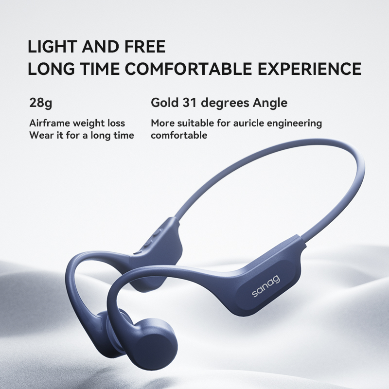 Sanag B60S Pro conducción ósea verdadera Bluetooth 5,3 auriculares inalámbricos IPX8 auriculares para nadar 64GB memoria reproducción MP3 auriculares