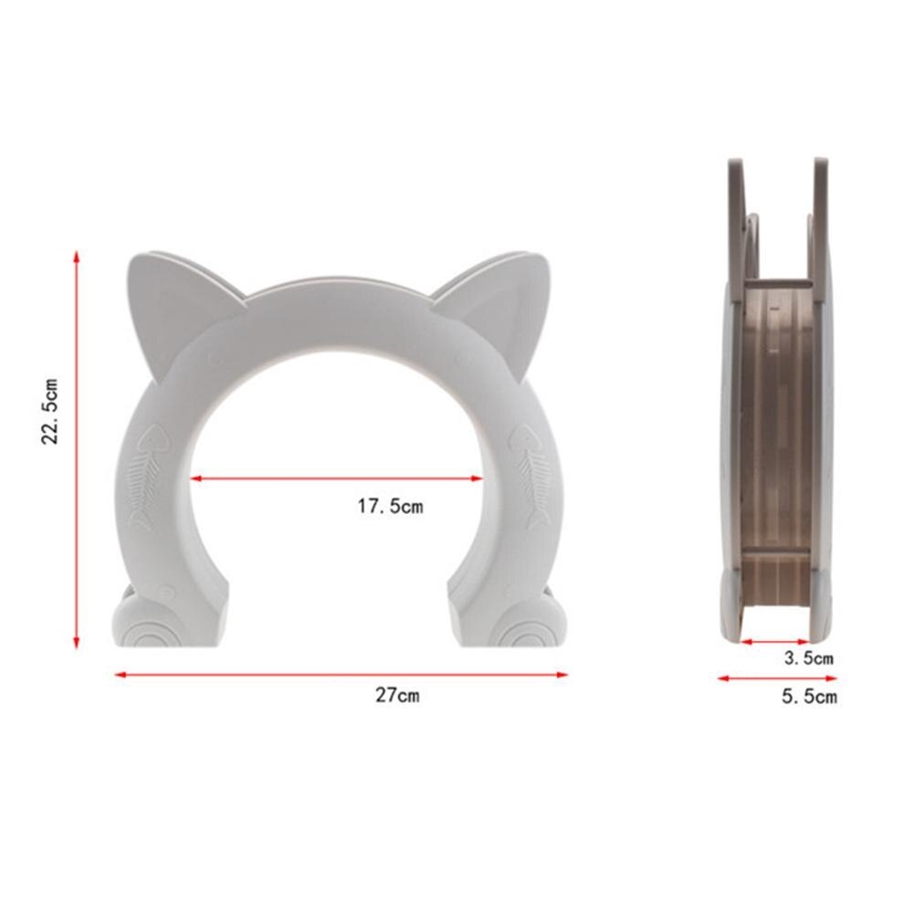 Interior Cat Door, Cat-shaped Hole Easy Pass Hidden Litter Box Pet Doors Simple Installation Without Flap, For Cats Up To 30 Lbs